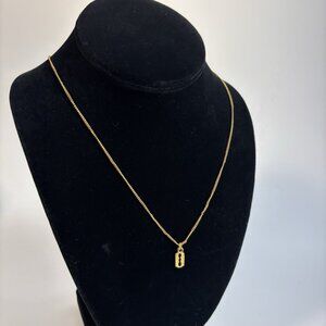 Charm Necklace with Tiny Delicate Razor Blade Charm Y2K Jewelry Vibes